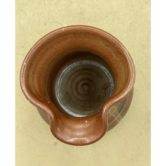 Stoneware Pottery Creamer Marked SP Ireland Brown Earth Tones 4” - Picture 8 of 13